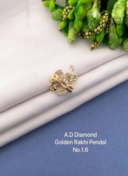 Ad Diamond Golden Rakhi Pendal Suppliers In India